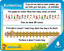 Mathseeds Estimating free math posters